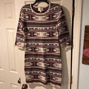 Winter sweater dress